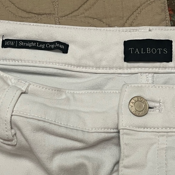 Talbots women’s Straight Leg Crop Jean size 16W - Picture 3 of 4